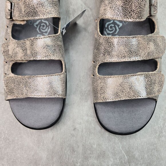 Propet Comfort Sandals 11 Narrow Fit Metallic Leather Open Toe Casual Walking - Picture 3 of 13